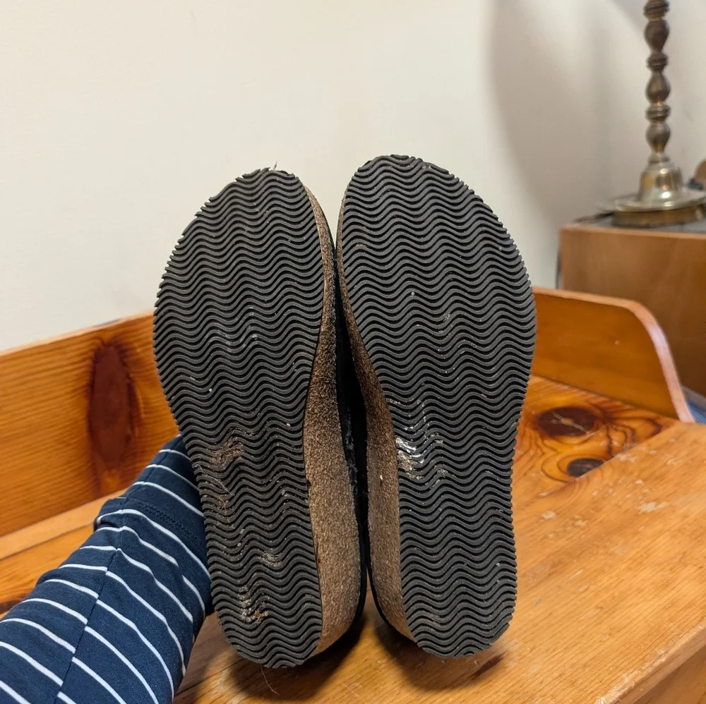 Stegmann Black Wool Felt Wedge Clogs Women’s Size 6 - Picture 4 of 4